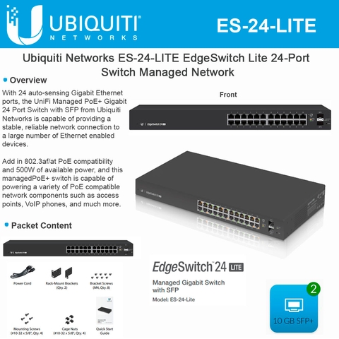 Ubiquiti EdgeSwitch 24 Lite (ES-24-Lite)